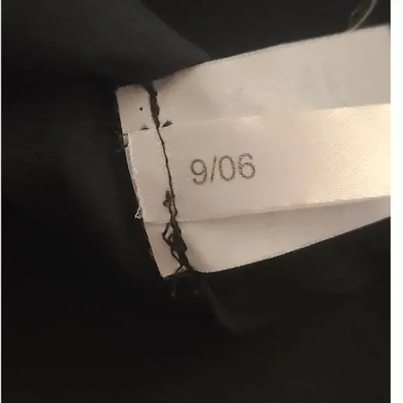 Vintage Y2K Express Black Silk Short Sleeve Blouse Medium - Picture 7 of 7